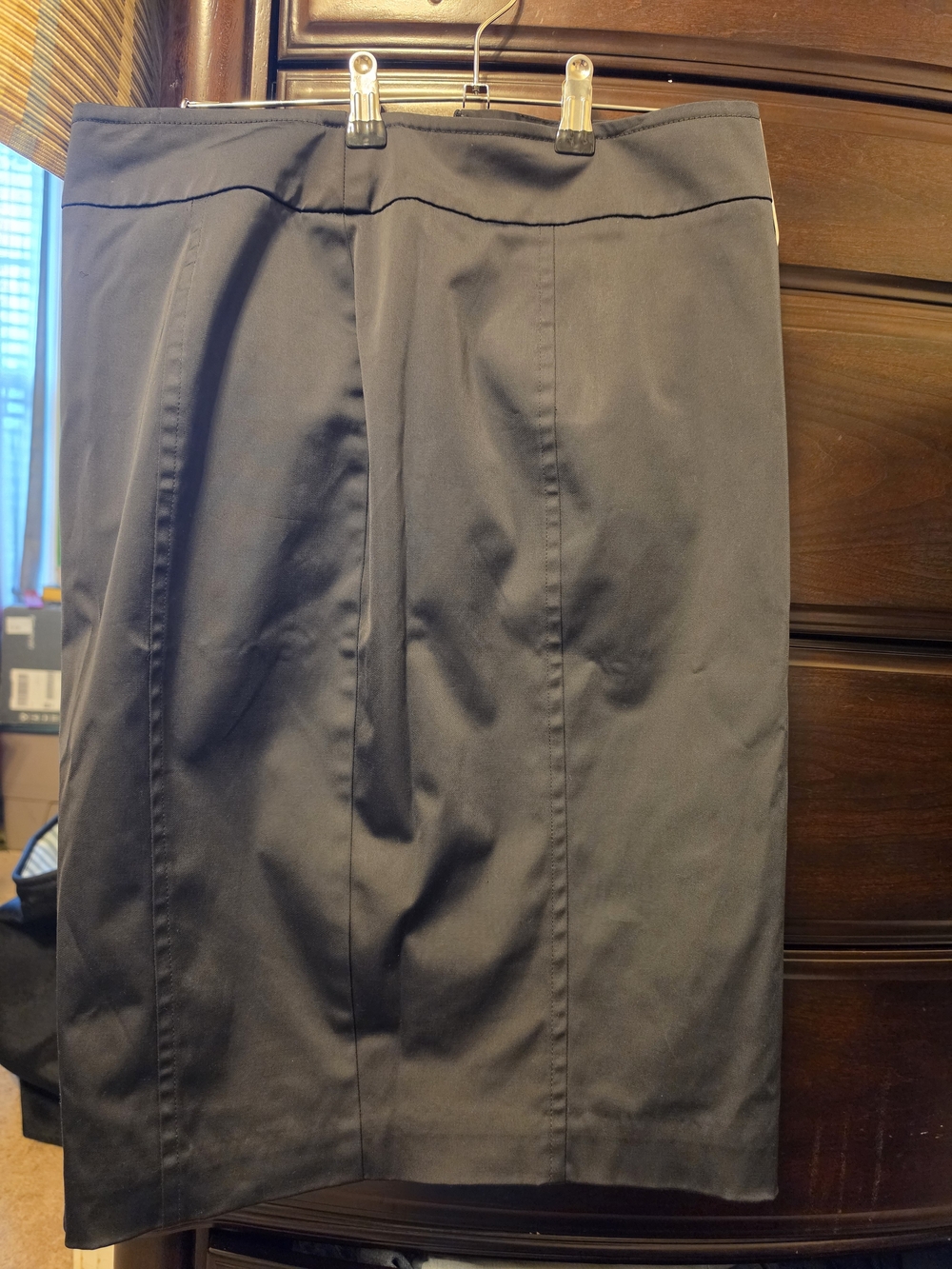 Worthington Black Pencil Skirt with Front Seams